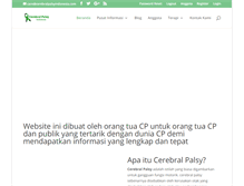 Tablet Screenshot of cerebralpalsyindonesia.com